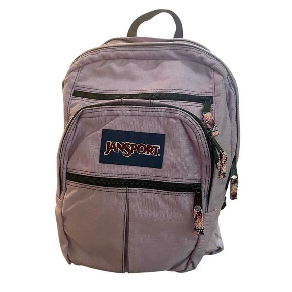 JANSPORT BACKPACK LAPTOP COMPUTER PASTEL LILAC POCKETS SCHOOL COLLEGE VERSATILE - Picture 10 of 16